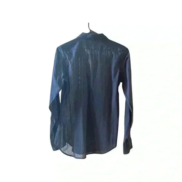 Nili Lotan Harmonia Eyelet Shirt/Blouse in Black XS. - Picture 3 of 10